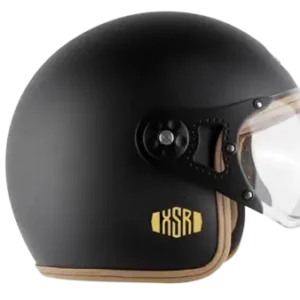 XSR RETRO-BLACK RETRO HALF FACE HELMET